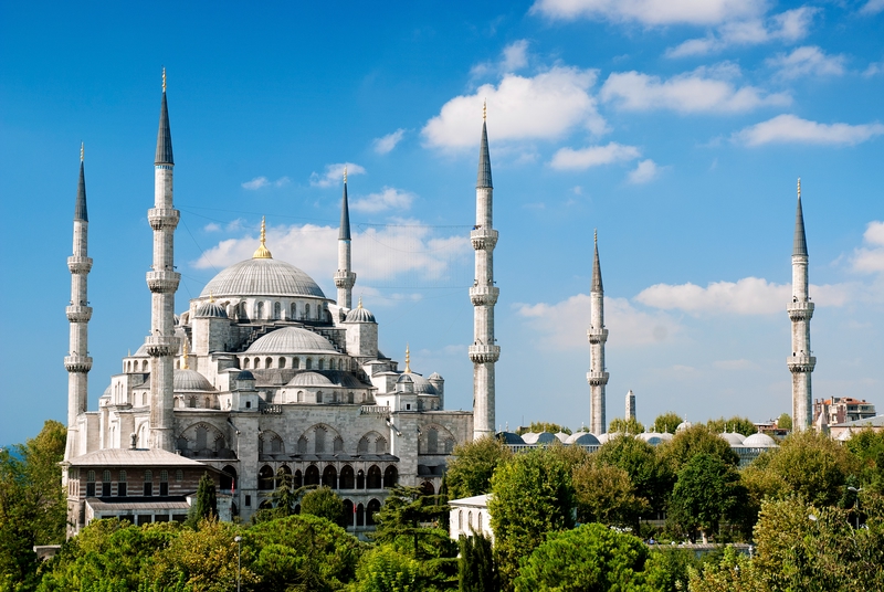 Visit the Blue Mosque in Istanbul