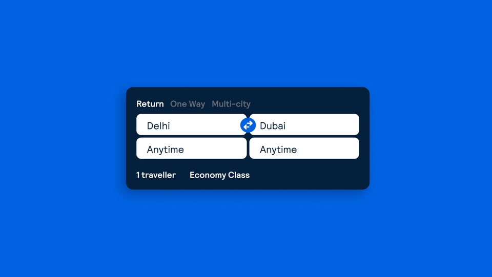 Skyscanner's multi-city flight search product image