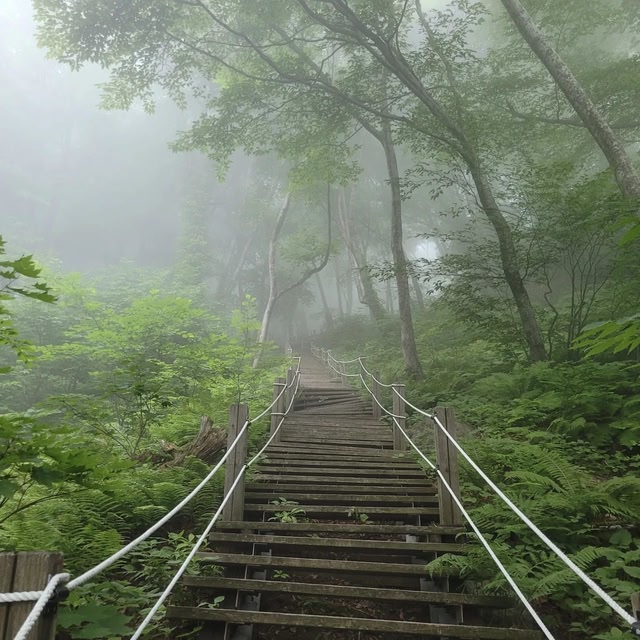 forest hike in ulleungdo