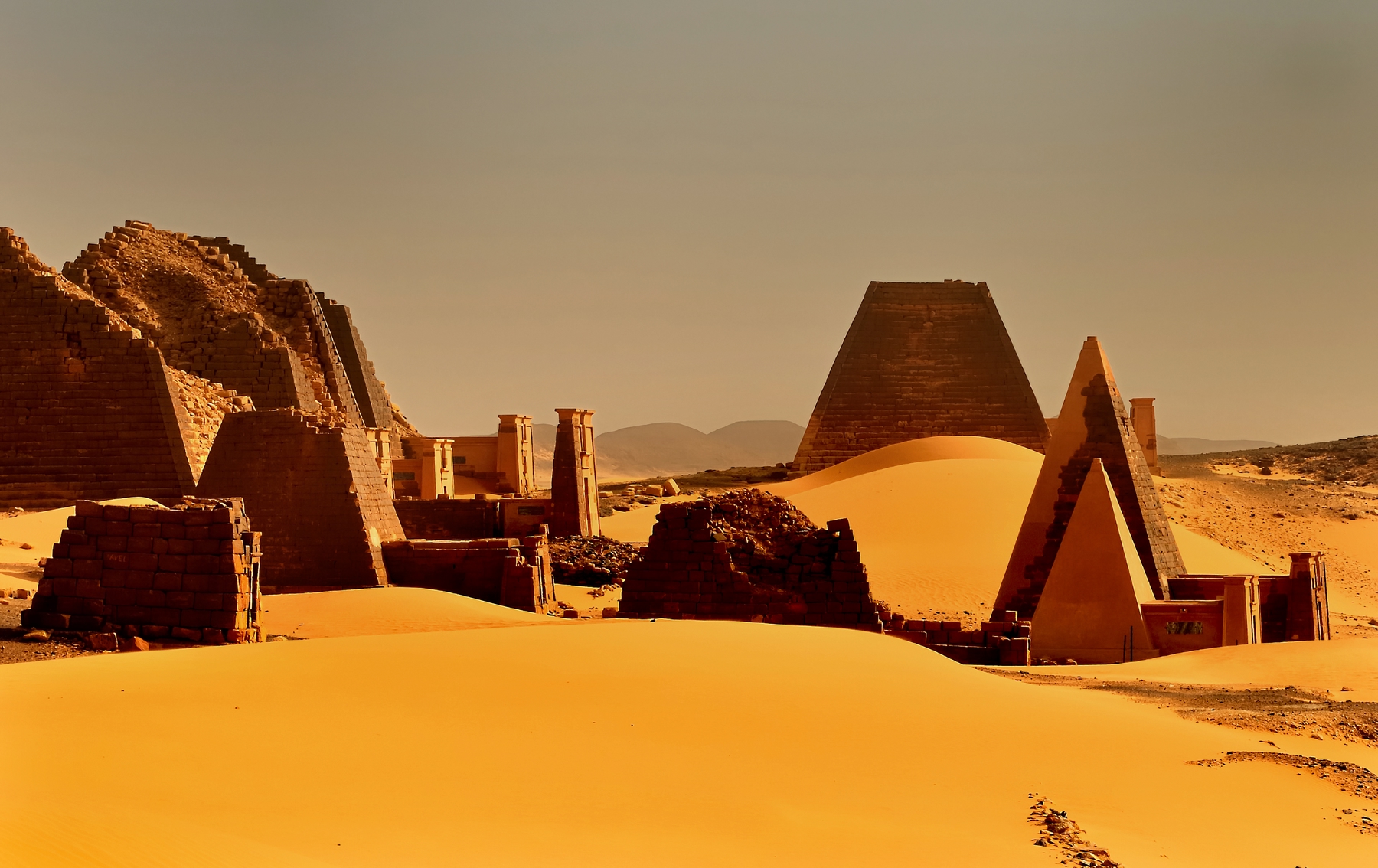 Países más grandes: Paisaje desértico en Sudán