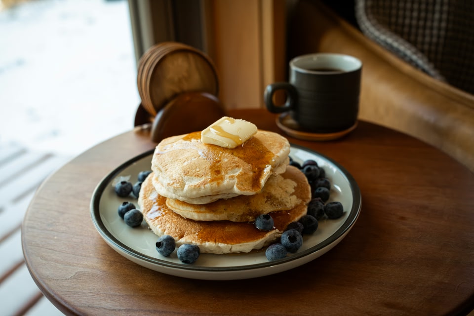 pancakes allo sciroppo d'acero