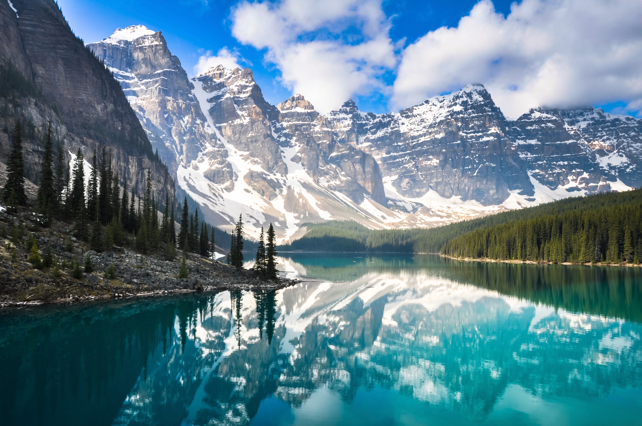 glacier lake near Calgary.