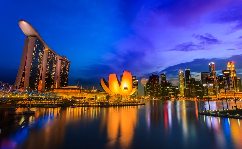 The gleaming and stunning buildings of Singapore