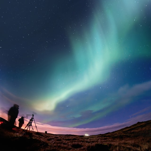 Photographers try to capture the Northern Lights