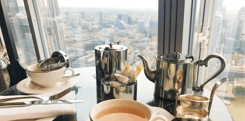 Tea at the top of The Shard