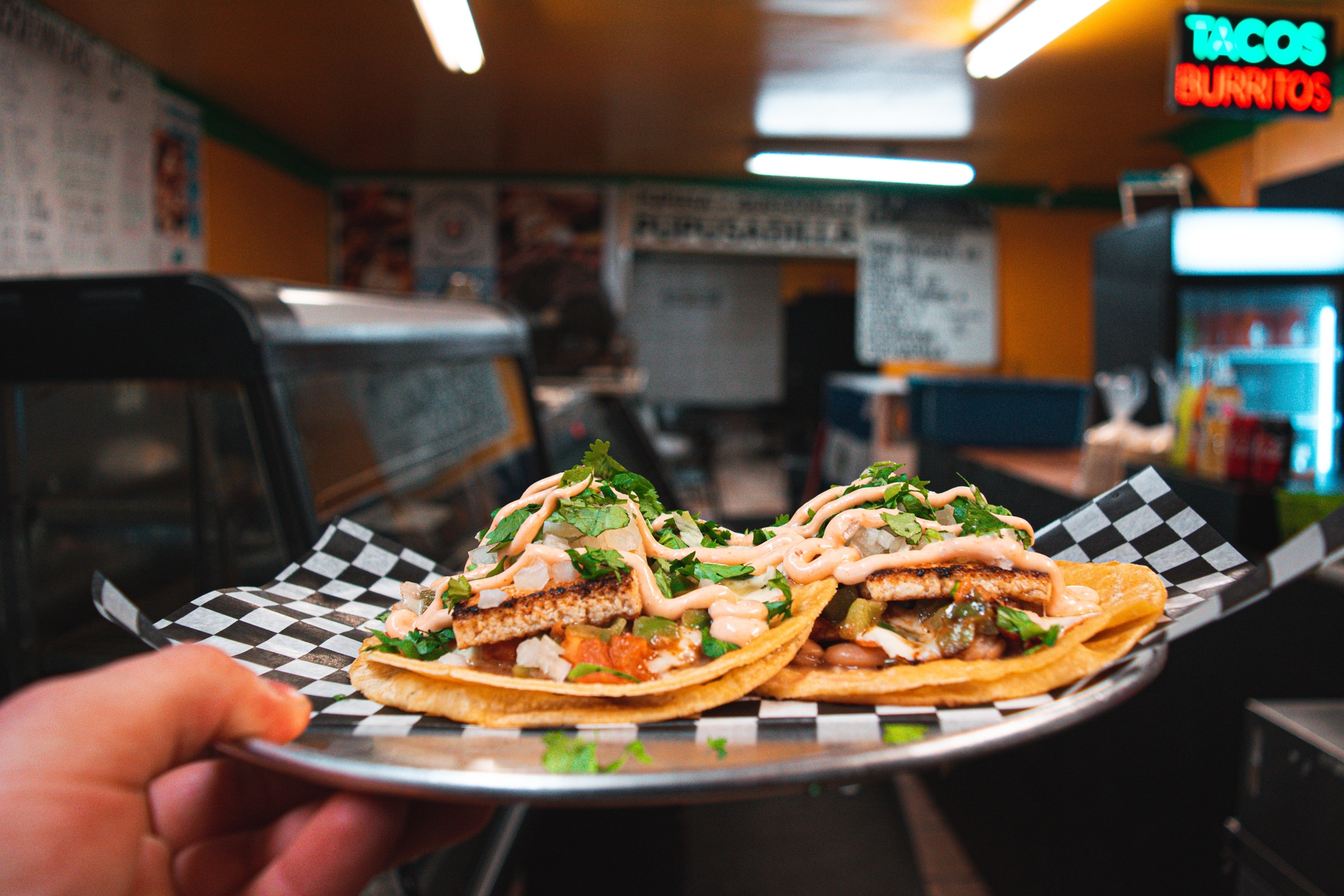Plate of tacos - A delicacy on a remote working holiday in Mexico