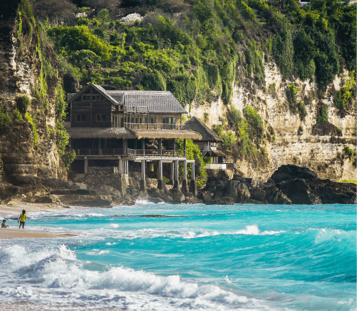 Blue waters and coastline in Dreamland