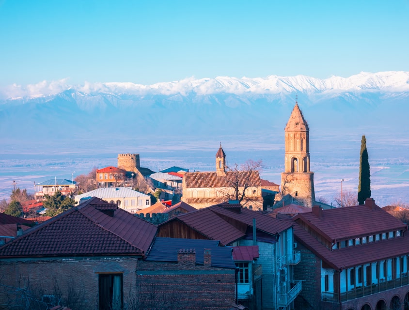 Θέα της πόλης Sighnaghi.