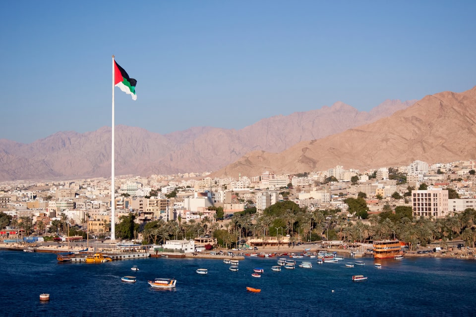 Bandiera Giordania Aqaba