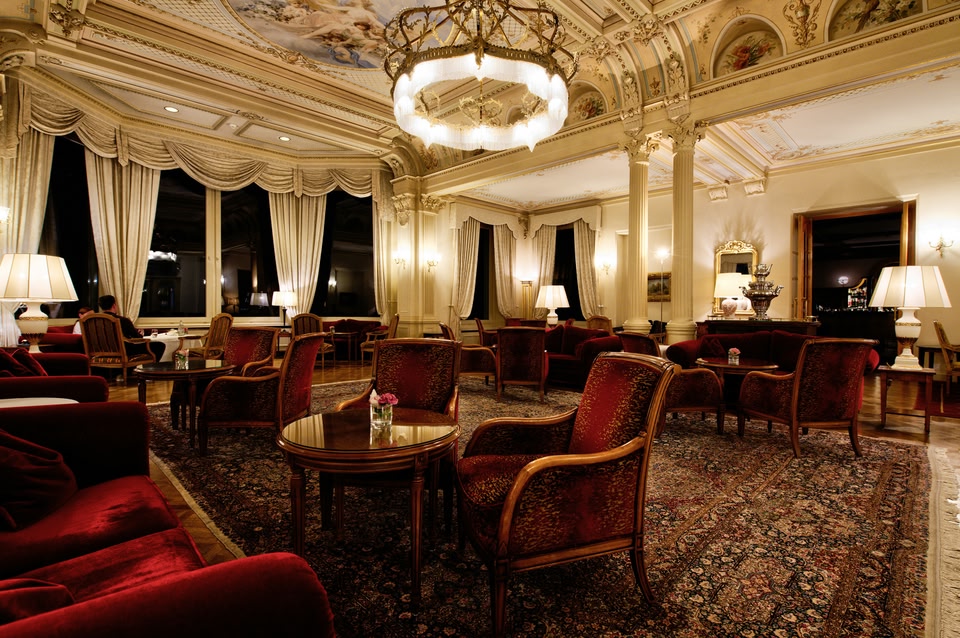 elegant hotel lobby