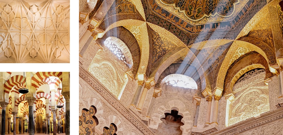 3 Immagini dell'architettura all'interno della cattedrale