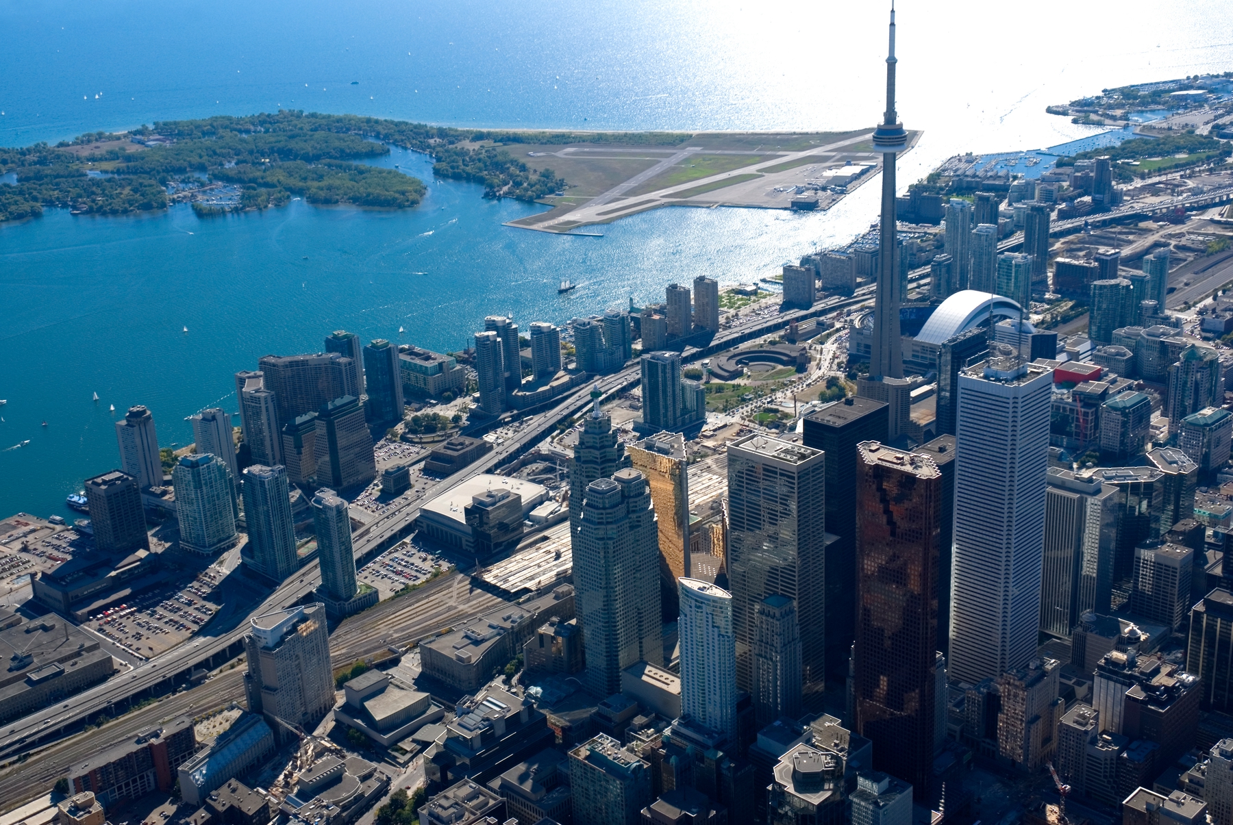 aerial view of Toronto during the day