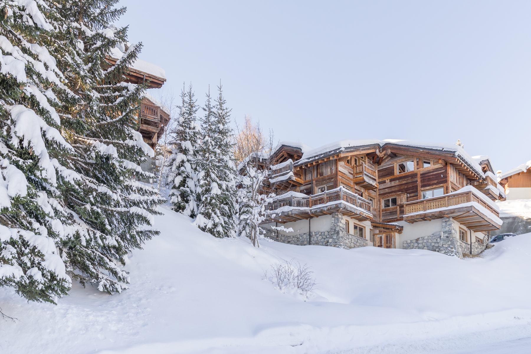 Un beau chalet dans les Alpes 