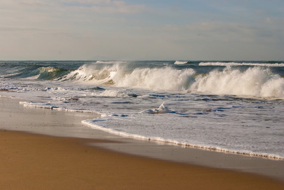 The stunning beach in Hossegor, France