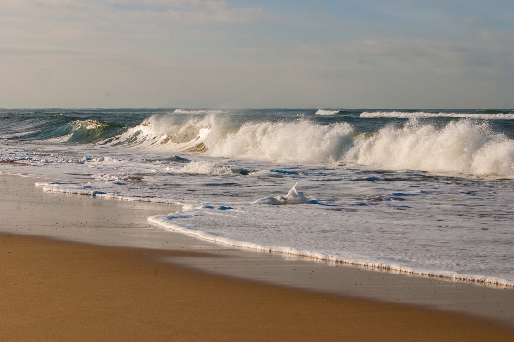 The stunning beach in Hossegor, France