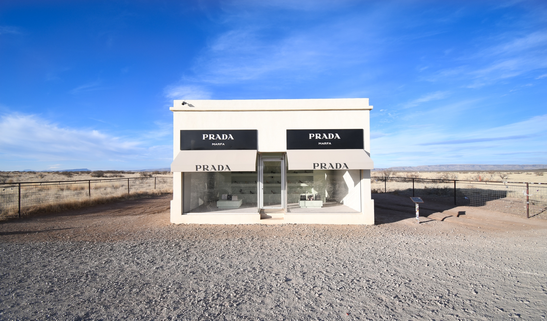 Prada art installation in remote Marfa, Texas