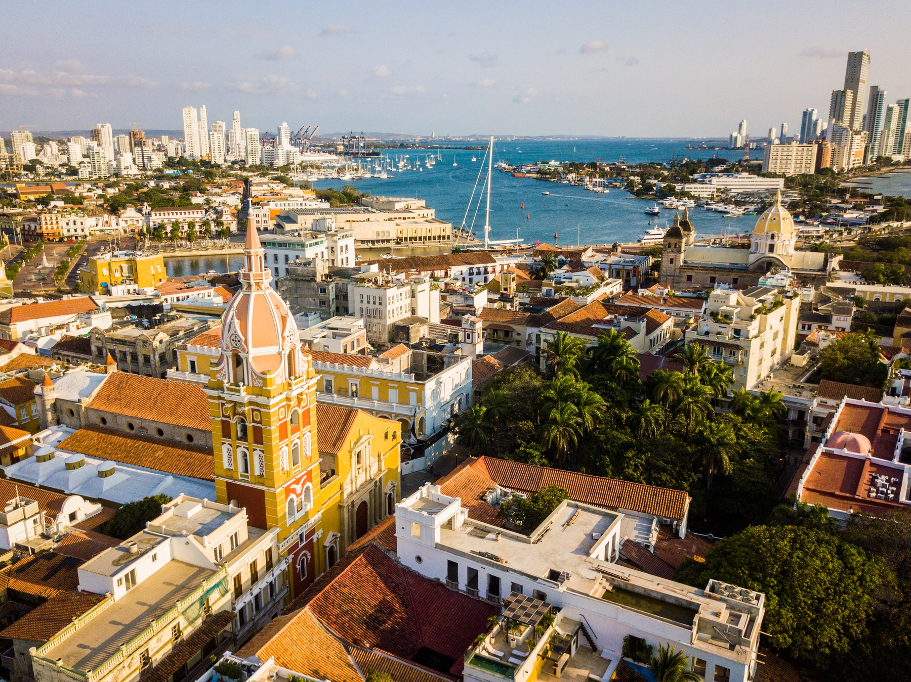 The city of Cartagena Columbia where sun has been found in march