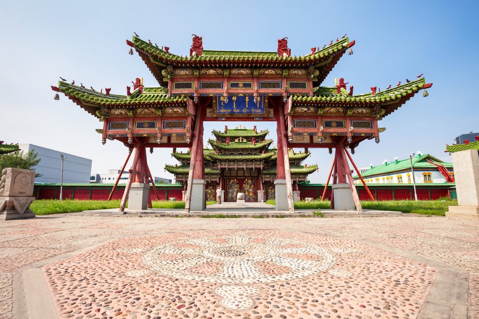 The Winter Palace of the Bogd Khan Museum is located in southern Ulaanbaatar, capital of Mongolia