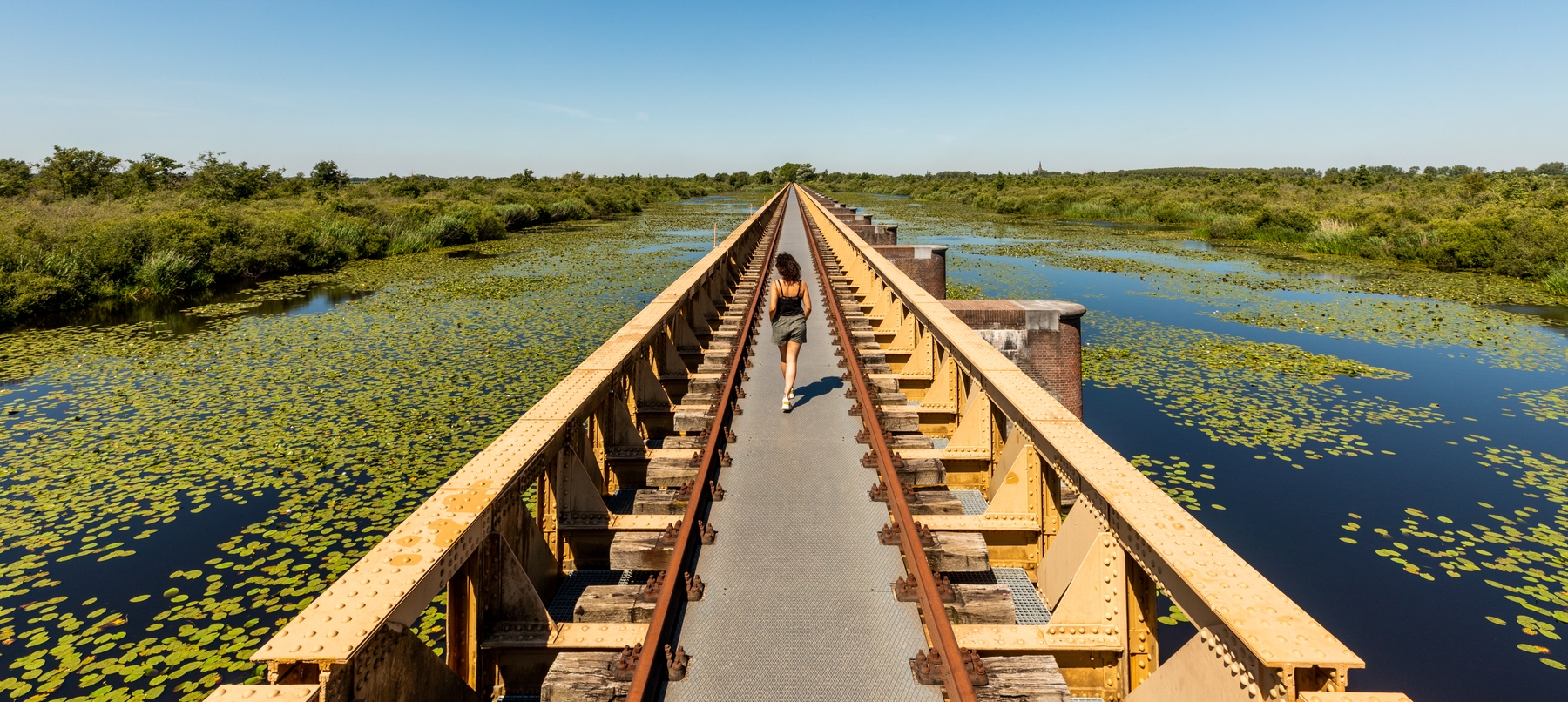 Willeke Machiels Onbekende plekken in Nederland Moerputtenbrug in natuurgebied Moerputten Noord Brabant