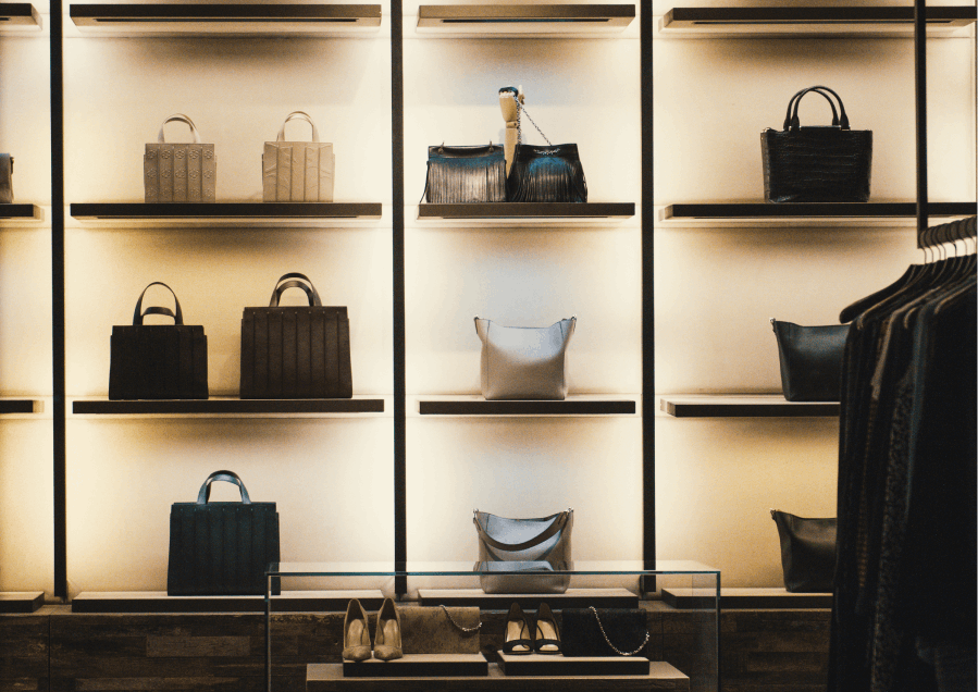 A store selling high-end handbags