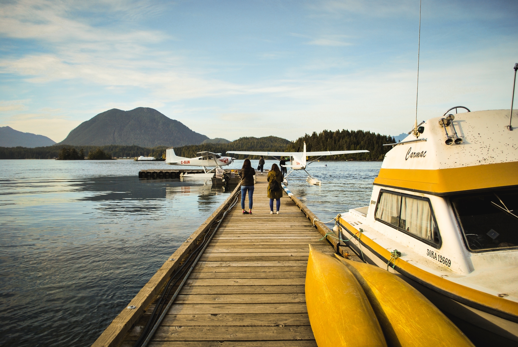 wharf in tofino british colombia