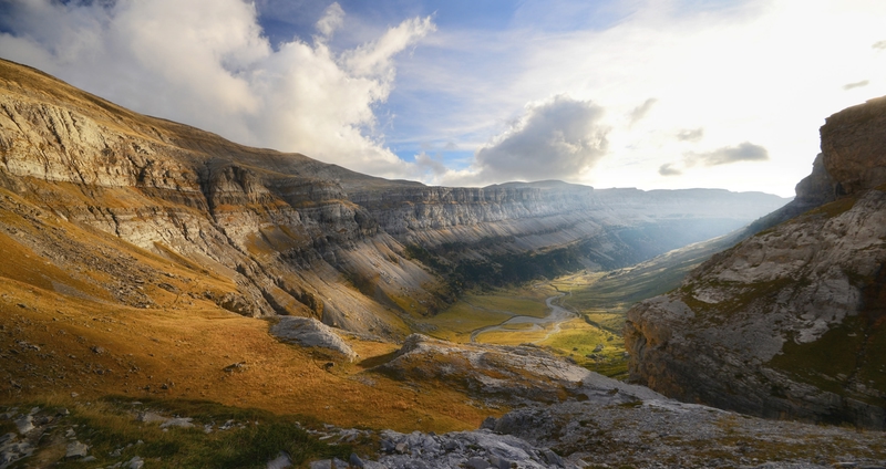 cañón en el parque nacional de ordesa
