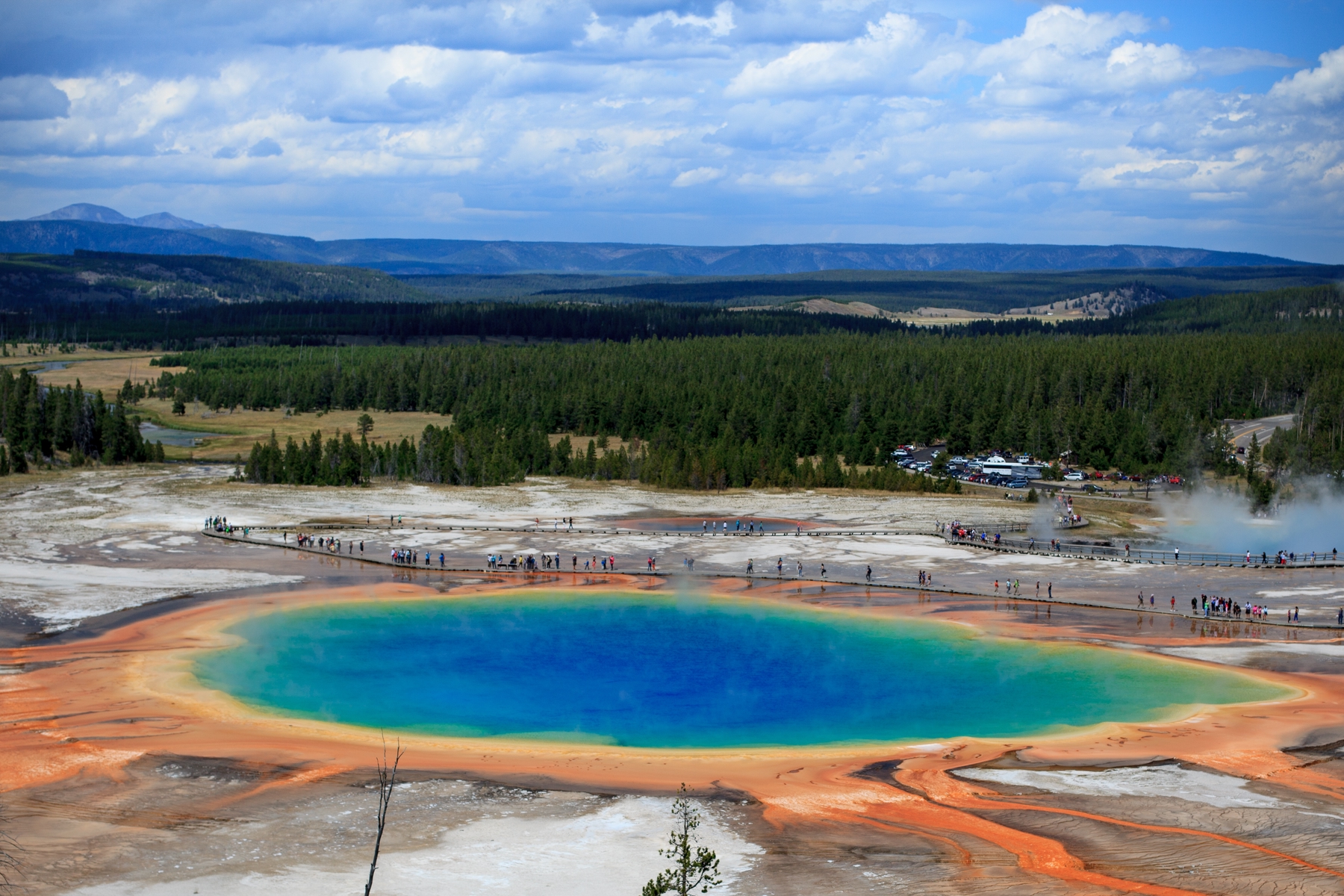 Grand Prismatic Spring in Yellowstone