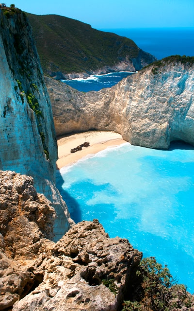 Navagio or Shipwreck Beach in Zante (Zakynthos), Greece