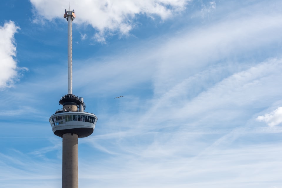 Abseilen vanaf de Euromast in Rotterdam