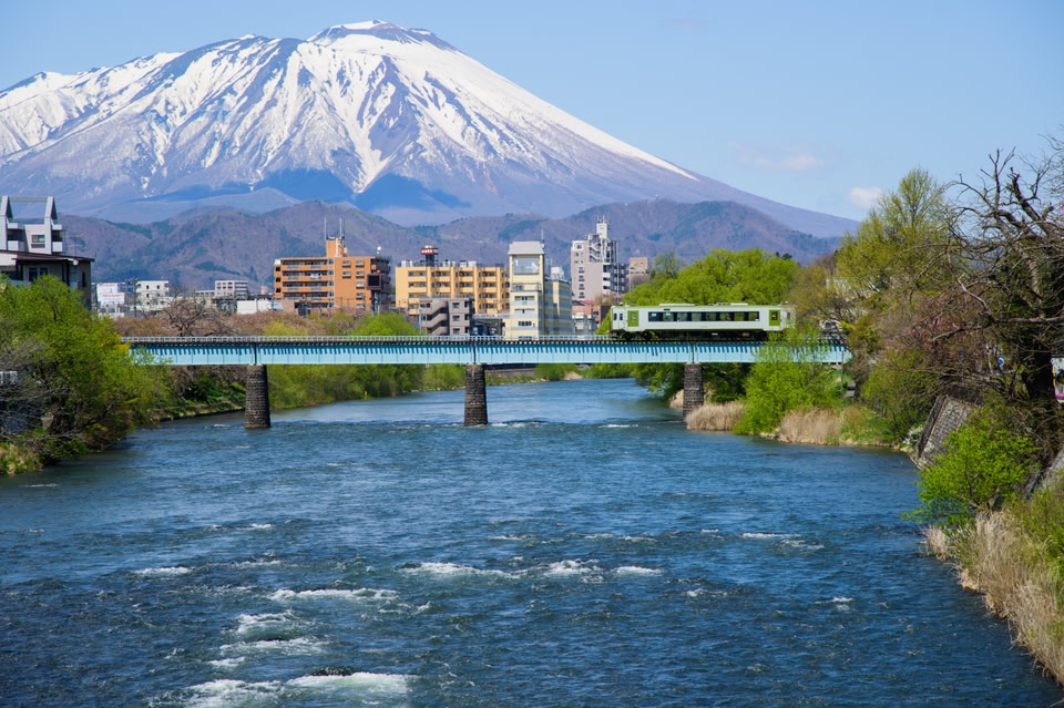 Mt. Iwate is the hight mountain in Iwate prefecture, Japan.