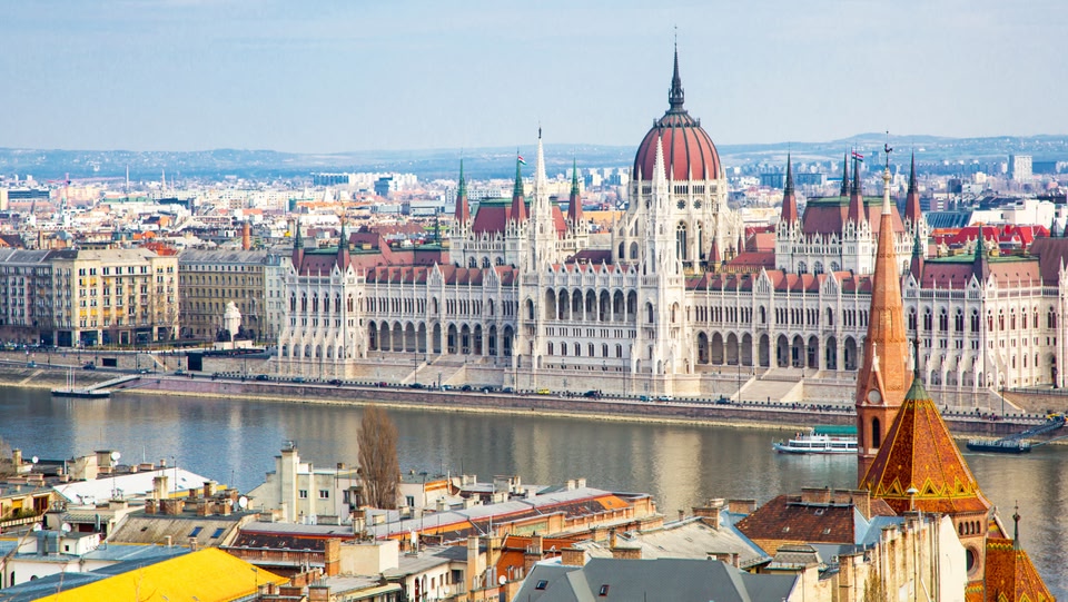 Parlamento ungherese a Budapest.