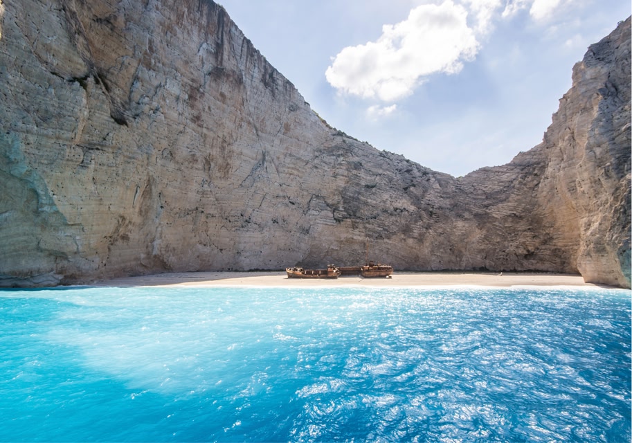 Shipwreck Beach in Zakynthos (Zante) is one of the best beaches in the world
