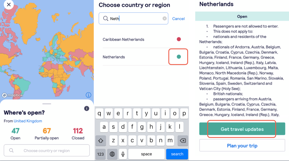 Find where's open now with Skyscanner's interactive map