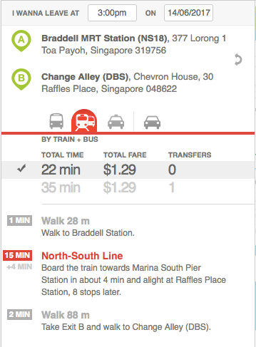 screenshot of public transportation