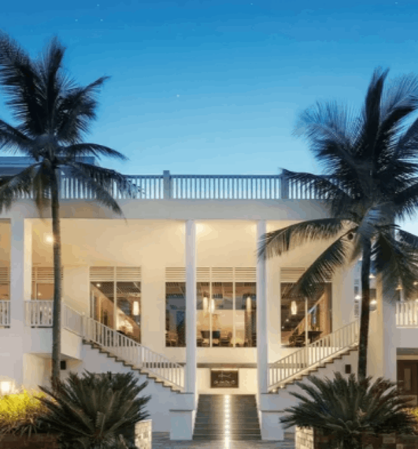 An exterior picture of the Premier Village Danang Resort