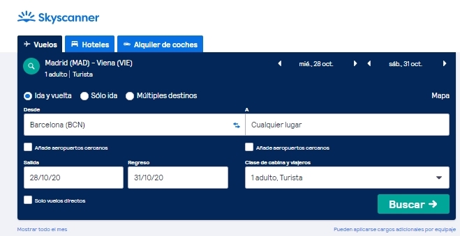 Vuelos baratos a cualquier lugar