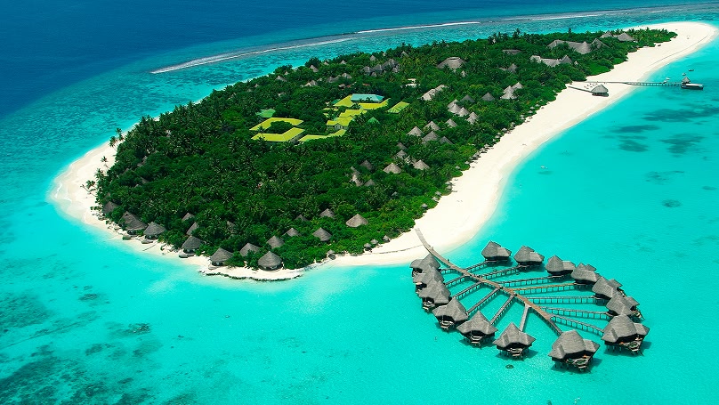 an image of an island resort in the maldives