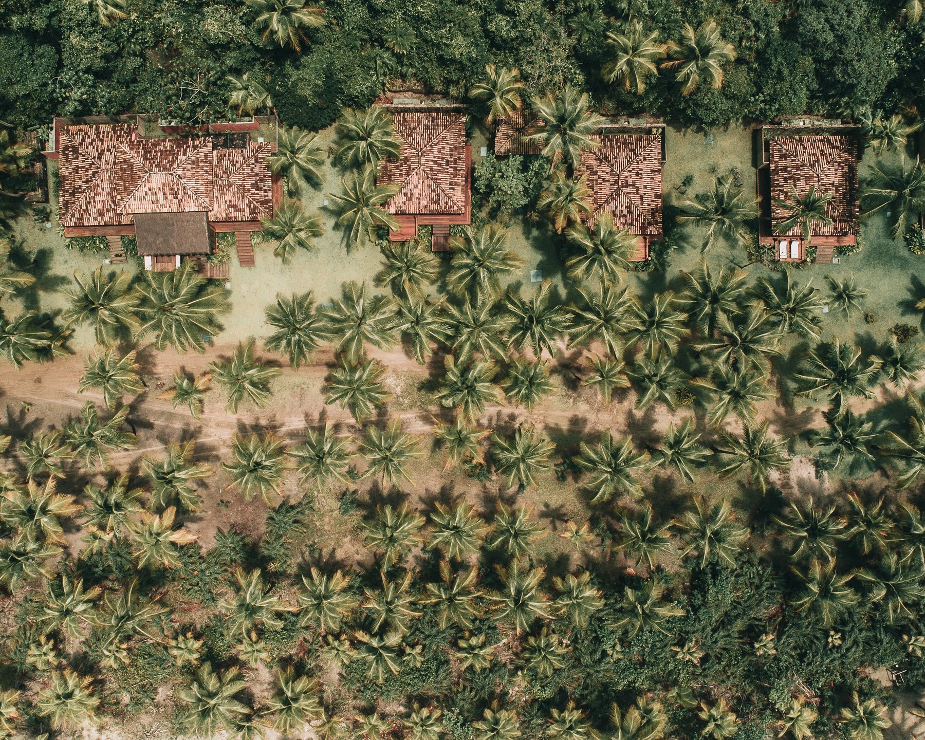 Vista aérea do Txai Resort