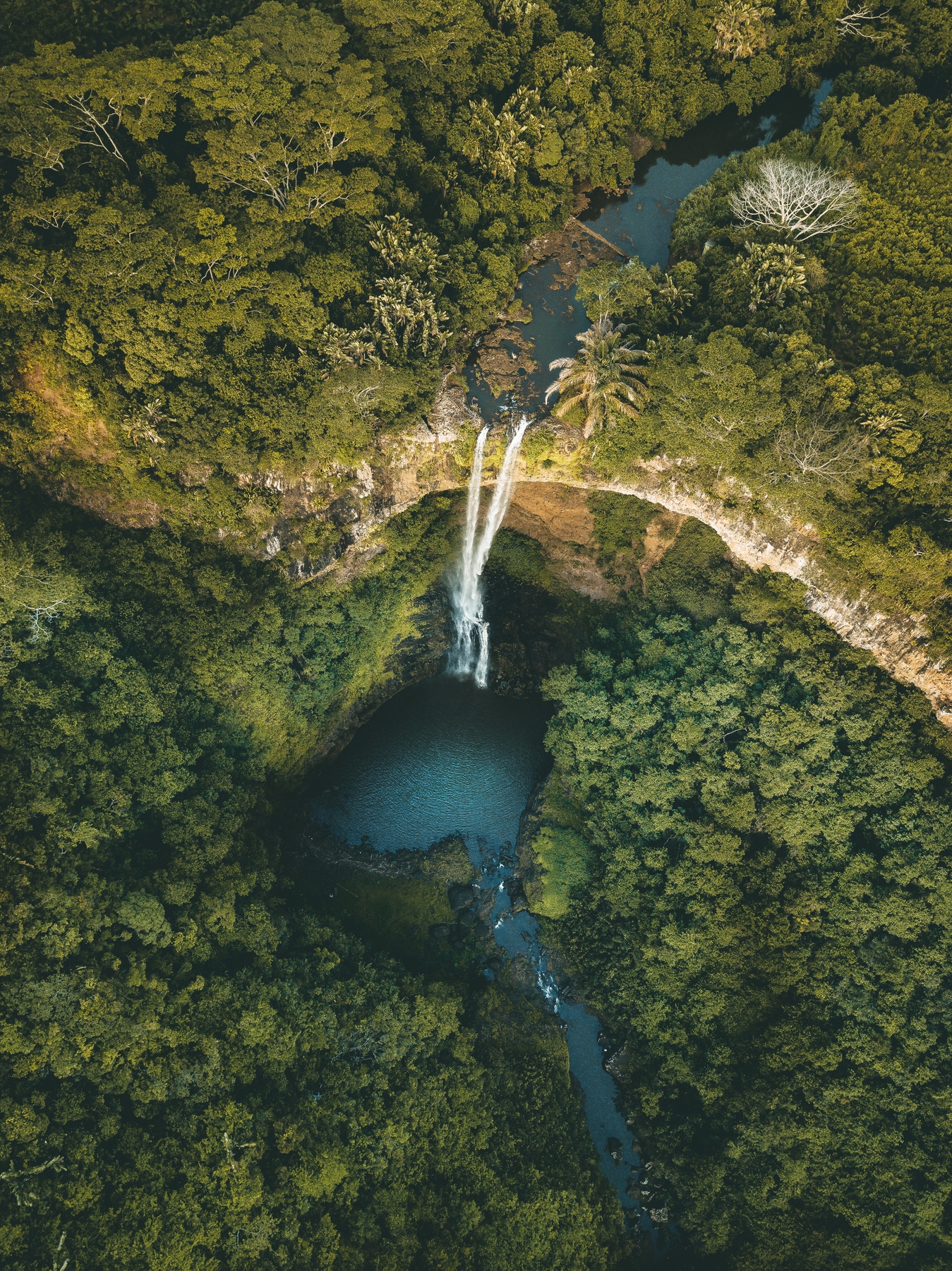 Der Chamarel-Wasserfall