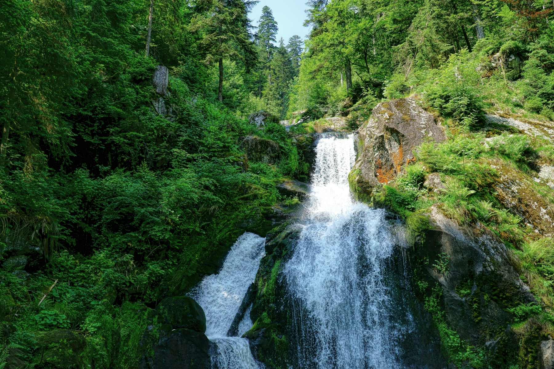 Waterval van Bad Urach, Baden-Württemberg