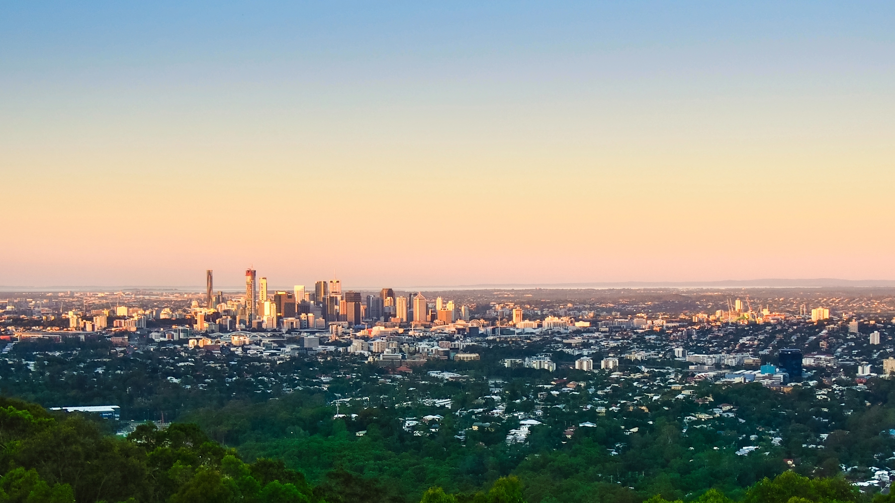 Climbing Brisbane's Mount Coot-tha gives great views over the city