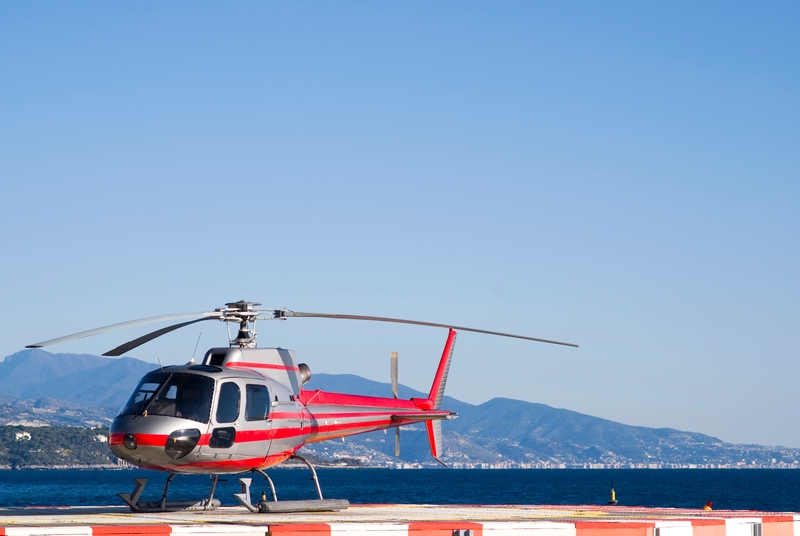 helicóptero en niza