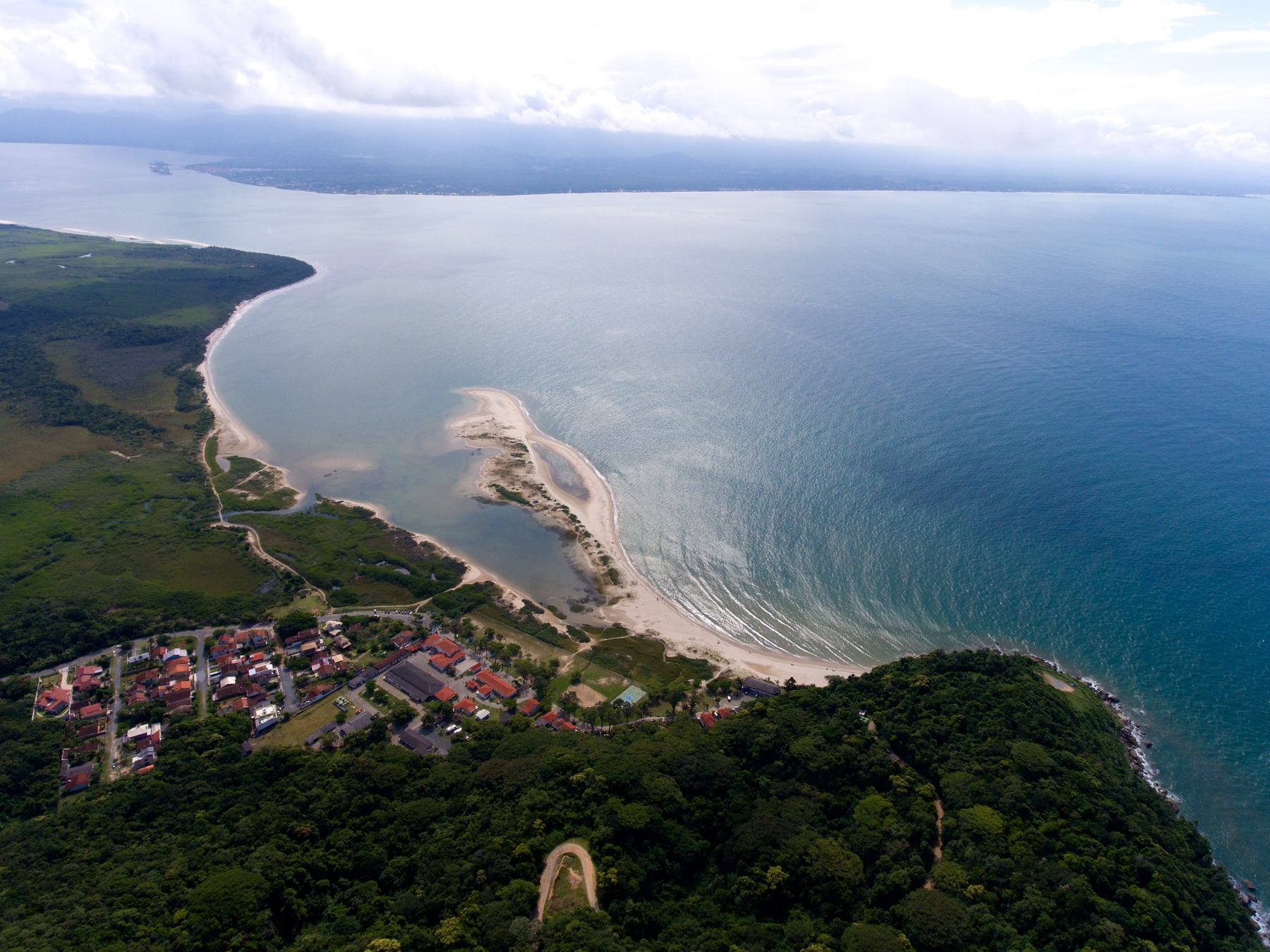 Vista do Forte Marechal Luz para a Praia do Forte
