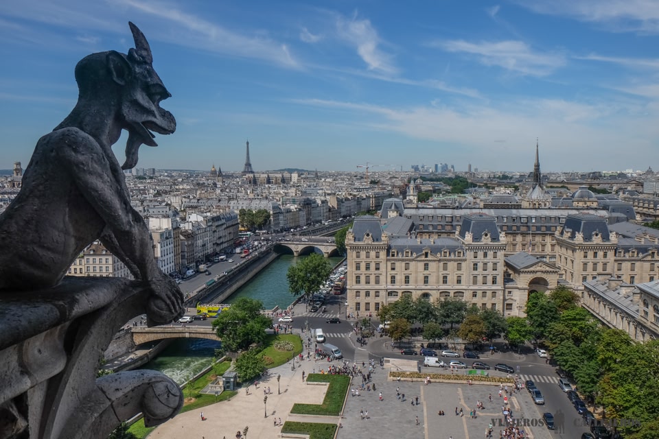vistas de parís desde la torre eiffel - foto de Viajeros Callejeros