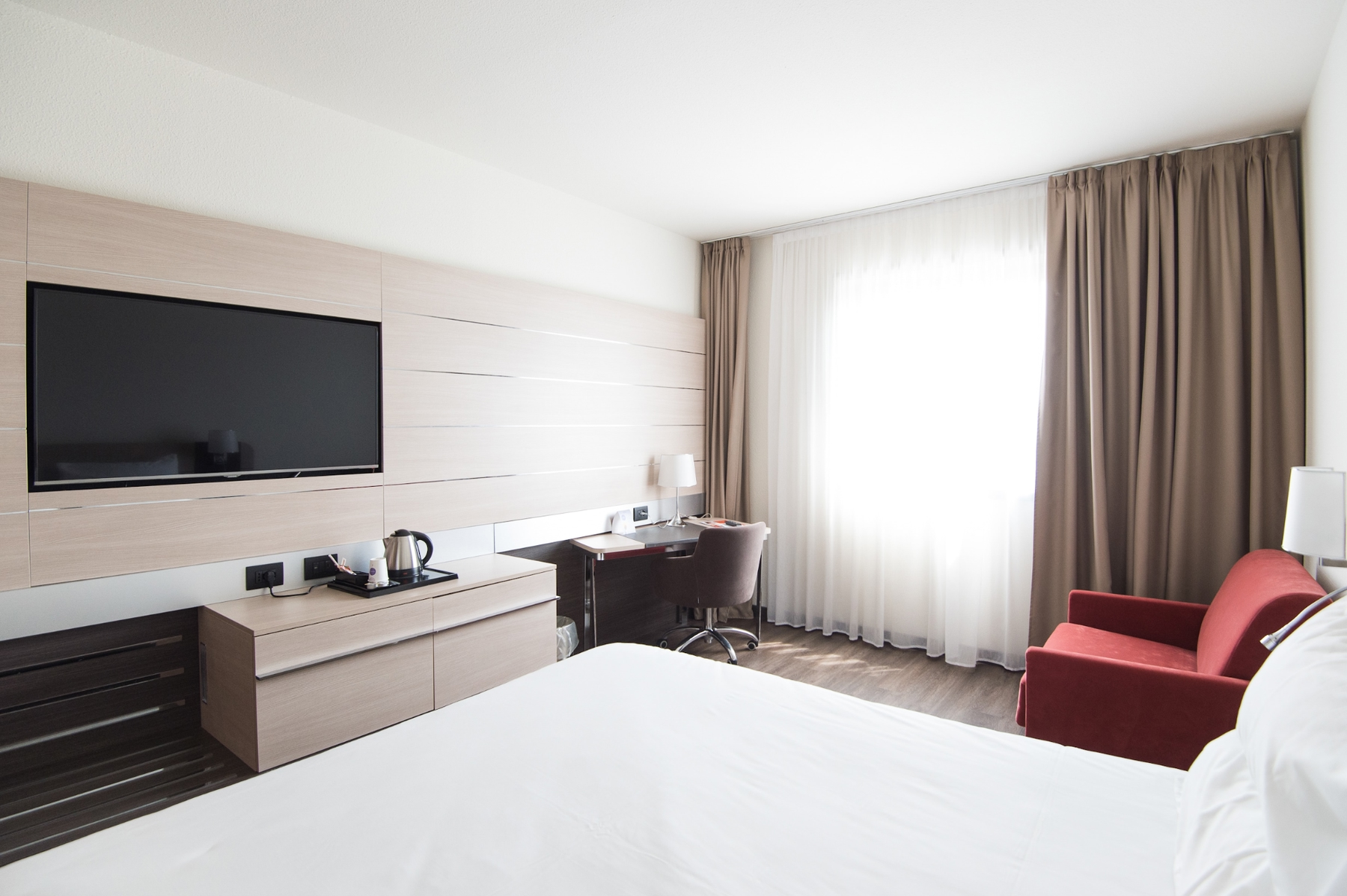 Inside view of a hotel room
