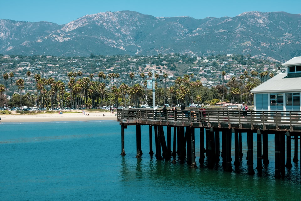 pier in Santa Barbara, California.