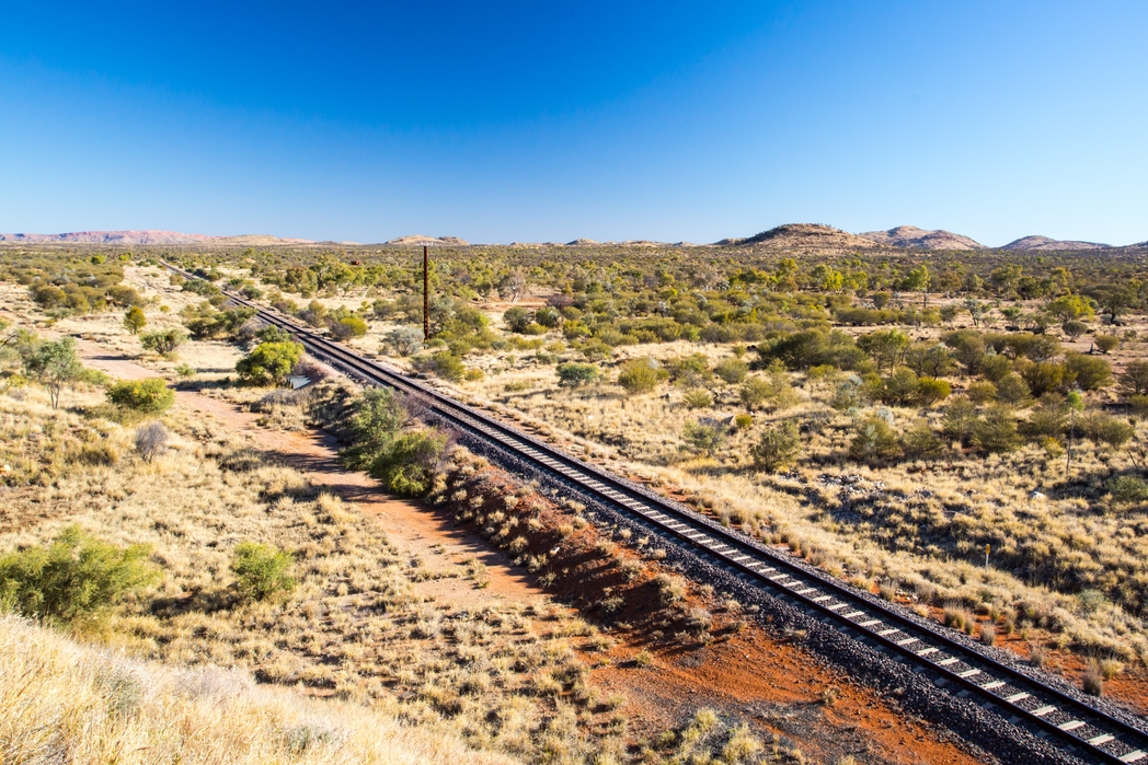 Κομμάτι της διαδρομής του The Ghan στην καρδιά της Αυστραλίας.