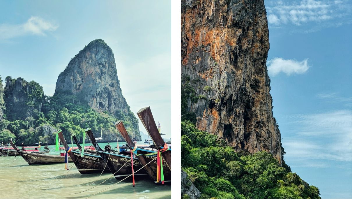 An artistic image of the boats on the beach shore during daytime