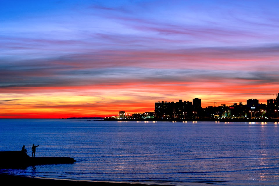 Por do sol uruguaio