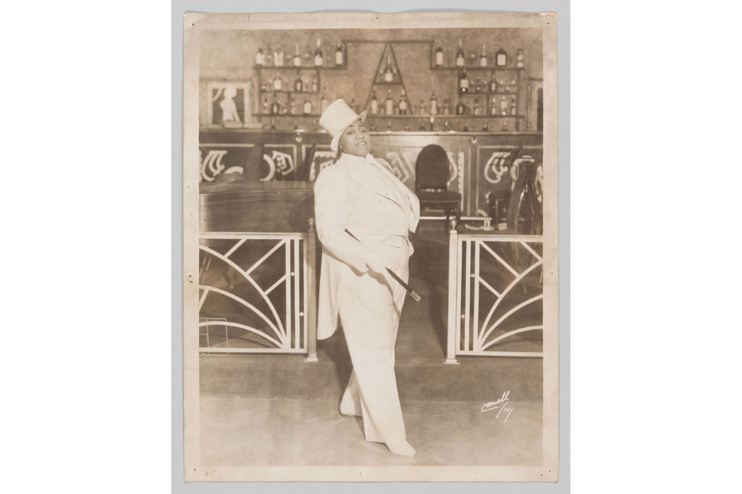sepia-toned photo of Gladys Bentley, an important figure in queer history